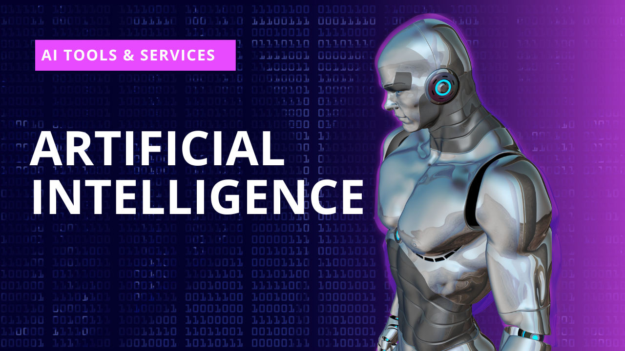 robot with artificial intelligence tools & services logo